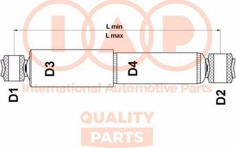 IAP QUALITY PARTS 504-12035H - Амортизатор autospares.lv