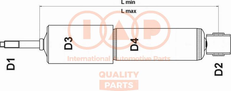 IAP QUALITY PARTS 504-12030 - Амортизатор autospares.lv