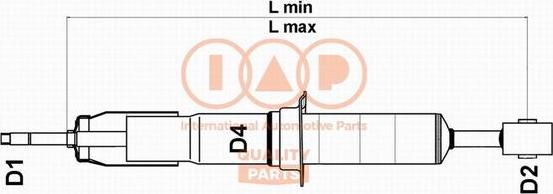 IAP QUALITY PARTS 504-17048 - Амортизатор autospares.lv