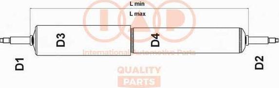 IAP QUALITY PARTS 504-17050P - Амортизатор autospares.lv