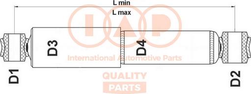 IAP QUALITY PARTS 504-17066 - Амортизатор autospares.lv