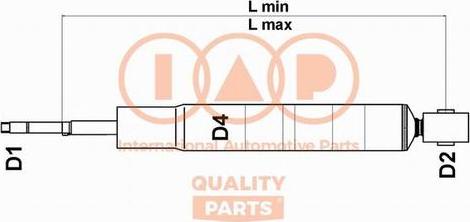 IAP QUALITY PARTS 504-17004 - Амортизатор autospares.lv