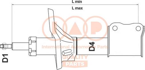 IAP QUALITY PARTS 504-17005 - Амортизатор autospares.lv