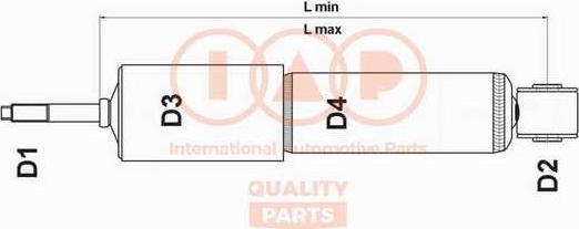 IAP QUALITY PARTS 504-21086P - Амортизатор autospares.lv