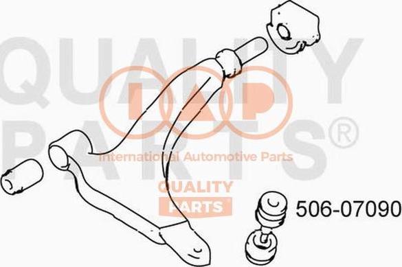 IAP QUALITY PARTS 506-07090 - Шаровая опора, несущий / направляющий шарнир autospares.lv