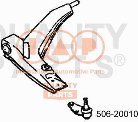 IAP QUALITY PARTS 506-20010 - Шаровая опора, несущий / направляющий шарнир autospares.lv