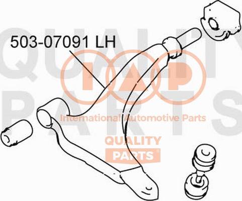 IAP QUALITY PARTS 503-07091 - Рычаг подвески колеса autospares.lv