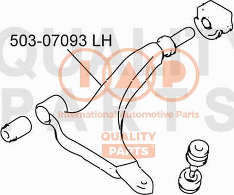 IAP QUALITY PARTS 503-07093 - Рычаг подвески колеса autospares.lv