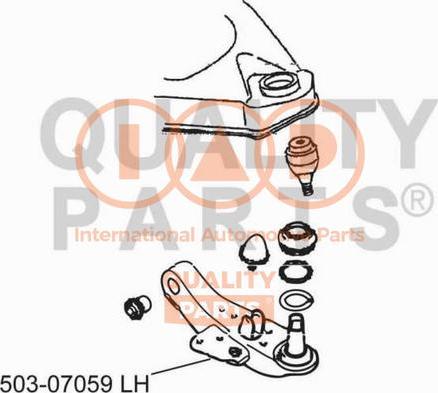 IAP QUALITY PARTS 503-07059 - Рычаг подвески колеса autospares.lv