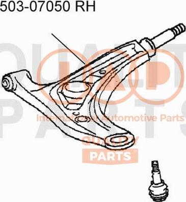 IAP QUALITY PARTS 503-07050 - Рычаг подвески колеса autospares.lv