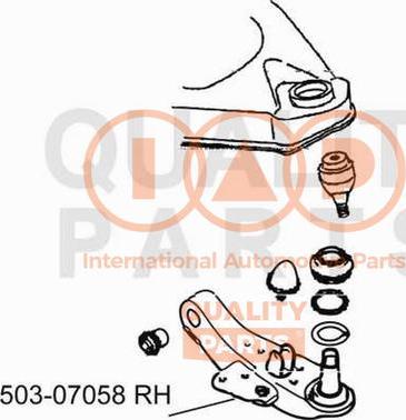 IAP QUALITY PARTS 503-07058 - Рычаг подвески колеса autospares.lv