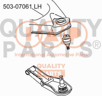 IAP QUALITY PARTS 503-07061 - Рычаг подвески колеса autospares.lv