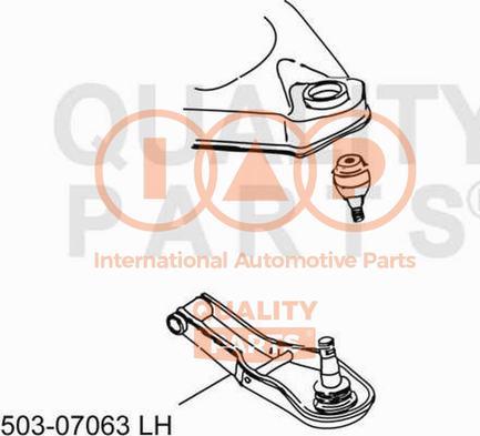 IAP QUALITY PARTS 503-07063 - Рычаг подвески колеса autospares.lv