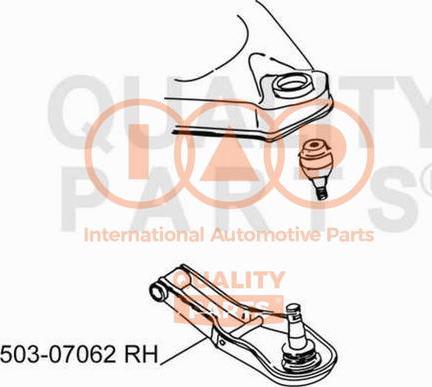 IAP QUALITY PARTS 503-07062 - Рычаг подвески колеса autospares.lv