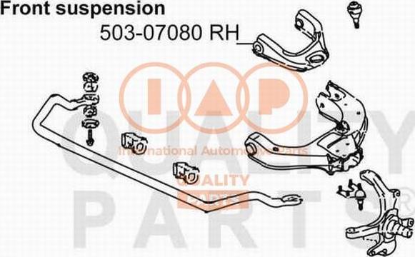 IAP QUALITY PARTS 503-07080 - Рычаг подвески колеса autospares.lv