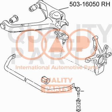 IAP QUALITY PARTS 503-16050 - Рычаг подвески колеса autospares.lv