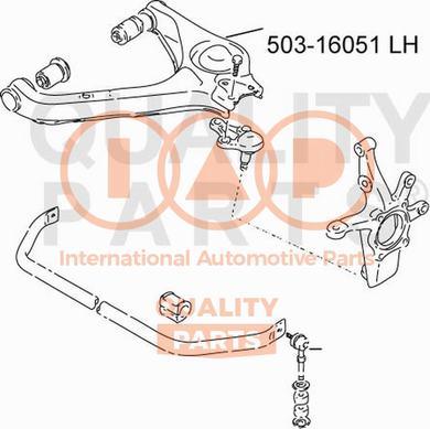 IAP QUALITY PARTS 503-16051 - Рычаг подвески колеса autospares.lv