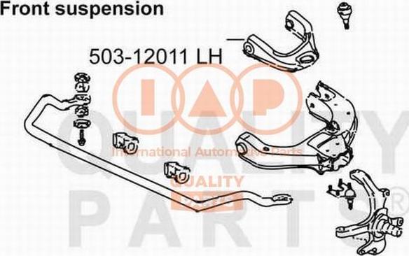 IAP QUALITY PARTS 503-12011 - Рычаг подвески колеса autospares.lv