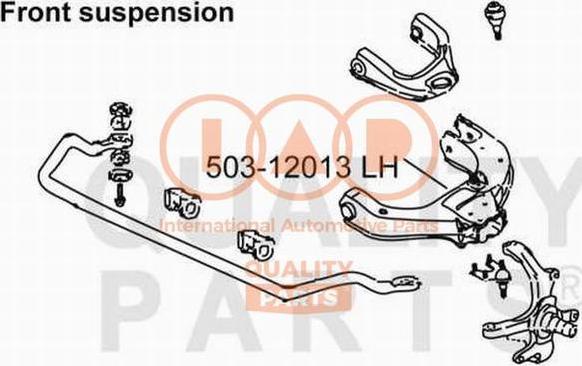 IAP QUALITY PARTS 503-12013 - Рычаг подвески колеса autospares.lv