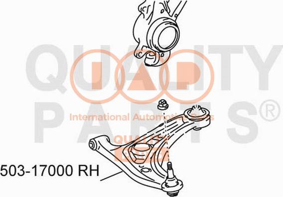 IAP QUALITY PARTS 503-17000 - Рычаг подвески колеса autospares.lv