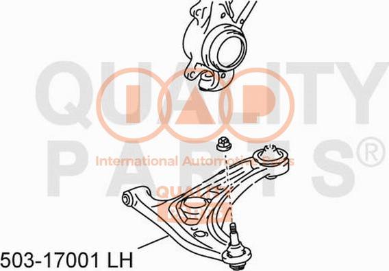 IAP QUALITY PARTS 503-17001 - Рычаг подвески колеса autospares.lv