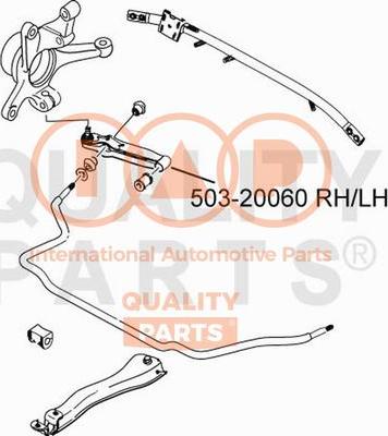 IAP QUALITY PARTS 503-20060 - Рычаг подвески колеса autospares.lv