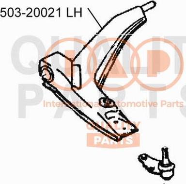 IAP QUALITY PARTS 503-20021 - Рычаг подвески колеса autospares.lv