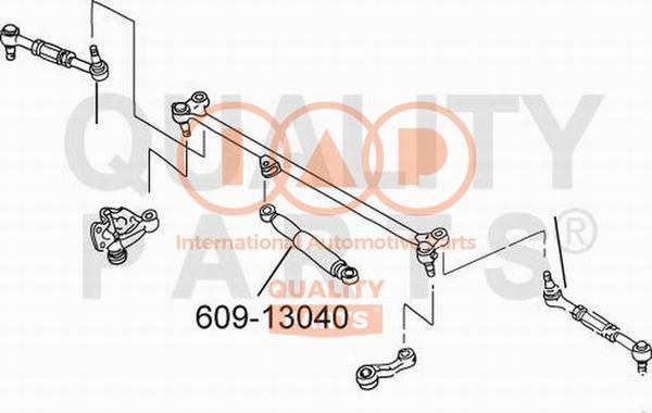IAP QUALITY PARTS 609-13040 - Амортизатор рулевого управления autospares.lv