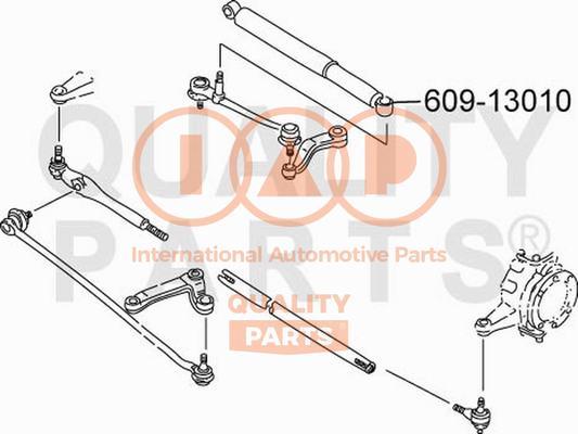 IAP QUALITY PARTS 609-13010 - Амортизатор рулевого управления autospares.lv