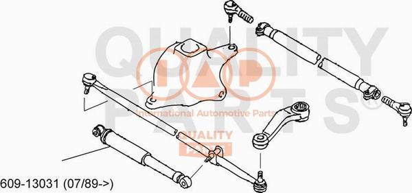 IAP QUALITY PARTS 609-13031 - Амортизатор рулевого управления autospares.lv