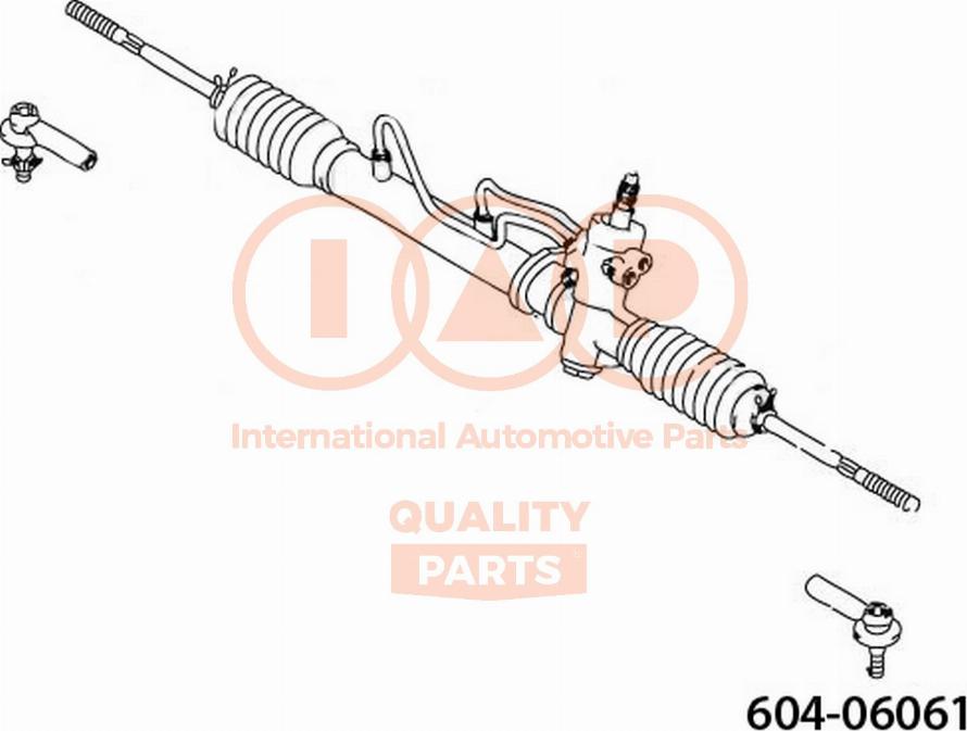 IAP QUALITY PARTS 604-06061 - Наконечник рулевой тяги, шарнир autospares.lv