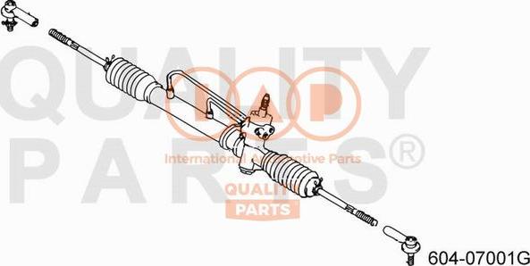 IAP QUALITY PARTS 604-07001G - Наконечник рулевой тяги, шарнир autospares.lv