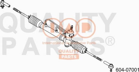 IAP QUALITY PARTS 604-07001 - Наконечник рулевой тяги, шарнир autospares.lv