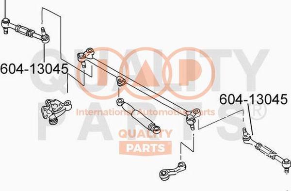 IAP QUALITY PARTS 604-13045 - Наконечник рулевой тяги, шарнир autospares.lv