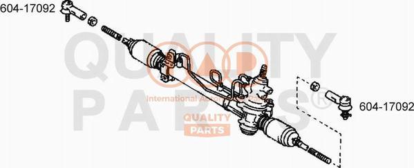 IAP QUALITY PARTS 604-17092 - Наконечник рулевой тяги, шарнир autospares.lv