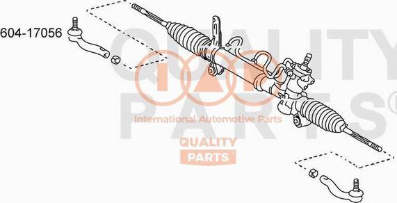 IAP QUALITY PARTS 604-17056 - Наконечник рулевой тяги, шарнир autospares.lv