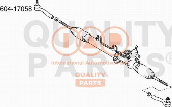 IAP QUALITY PARTS 604-17058 - Наконечник рулевой тяги, шарнир autospares.lv