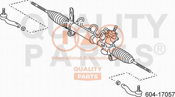 IAP QUALITY PARTS 604-17057 - Наконечник рулевой тяги, шарнир autospares.lv