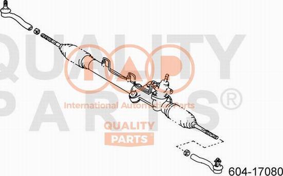 IAP QUALITY PARTS 604-17080 - Наконечник рулевой тяги, шарнир autospares.lv