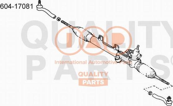 IAP QUALITY PARTS 604-17081 - Наконечник рулевой тяги, шарнир autospares.lv