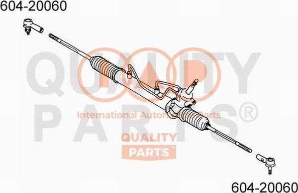 IAP QUALITY PARTS 604-20060 - Наконечник рулевой тяги, шарнир autospares.lv