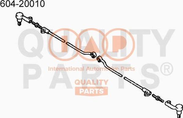 IAP QUALITY PARTS 604-20010 - Наконечник рулевой тяги, шарнир autospares.lv