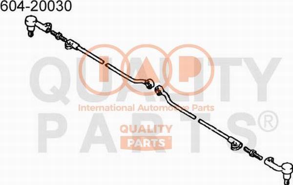 IAP QUALITY PARTS 604-20030 - Наконечник рулевой тяги, шарнир autospares.lv