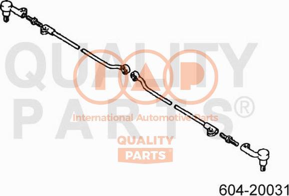 IAP QUALITY PARTS 604-20031 - Наконечник рулевой тяги, шарнир autospares.lv