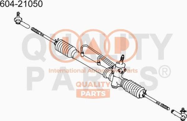 IAP QUALITY PARTS 604-21050 - Наконечник рулевой тяги, шарнир autospares.lv