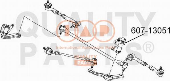 IAP QUALITY PARTS 607-13051 - Маятниковый рычаг autospares.lv