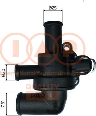 IAP QUALITY PARTS 155-00100 - Термостат охлаждающей жидкости / корпус autospares.lv