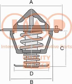 IAP QUALITY PARTS 155-13091 - Термостат охлаждающей жидкости / корпус autospares.lv