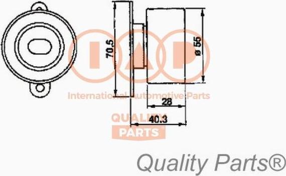 IAP QUALITY PARTS 12706041 - Натяжной ролик, зубчатый ремень ГРМ autospares.lv