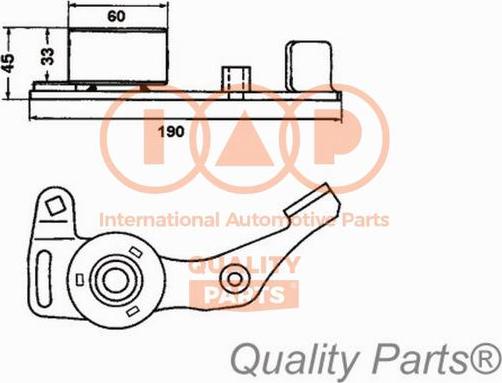 IAP QUALITY PARTS 127-06021 - Натяжной ролик, зубчатый ремень ГРМ autospares.lv